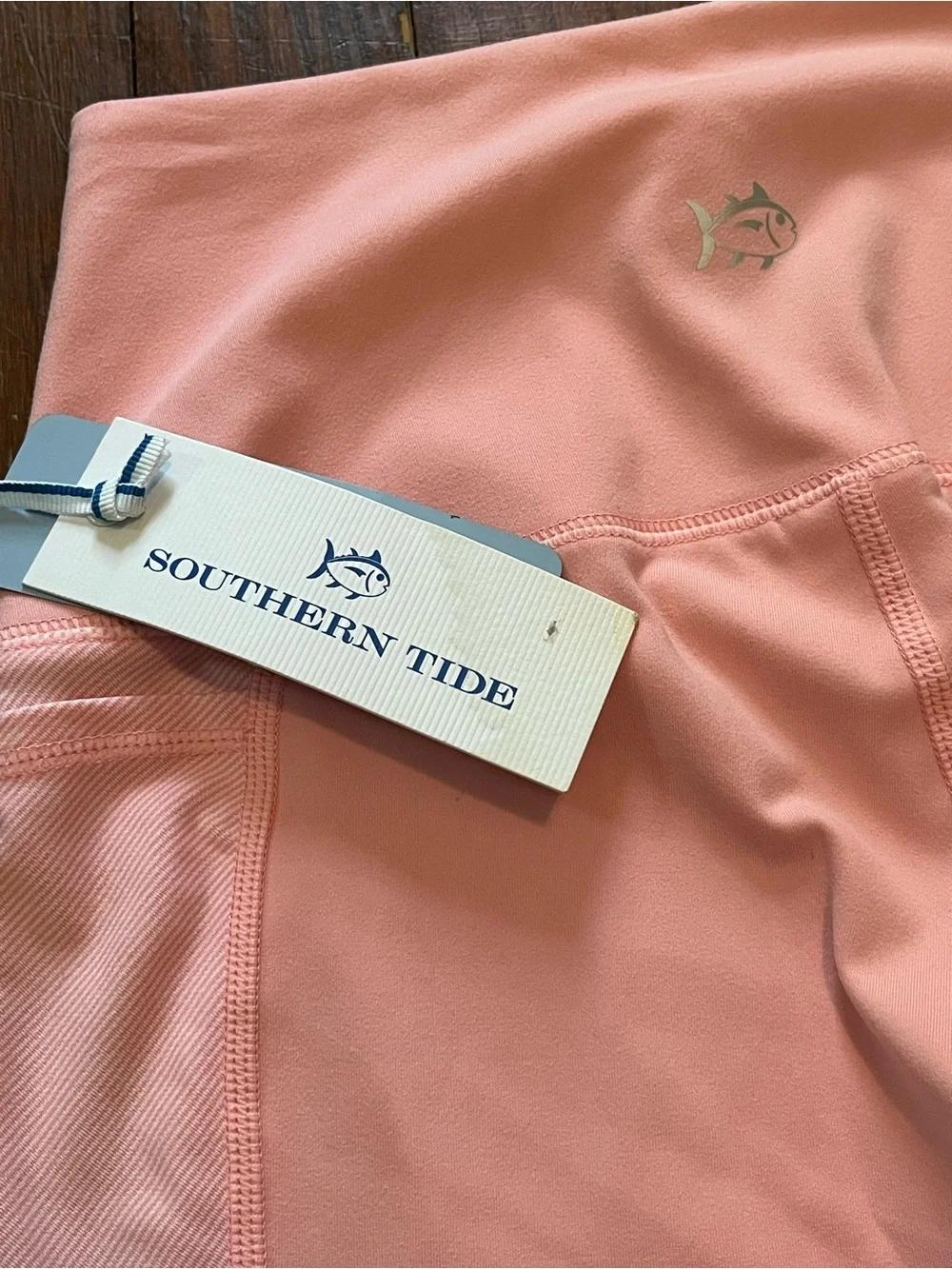 Southern Tide Women’s Quartz Pink Velana High-Waist Leggings with Pockets NWT